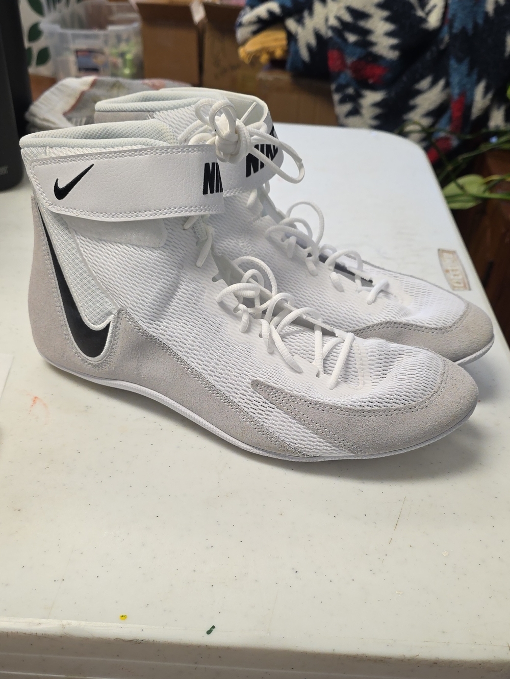 Nike Speedsweep VII Wrestling Shoes with Black Swoosh